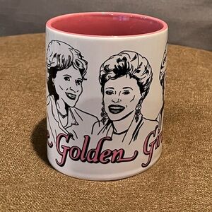 Golden Girls Ceramic Mug with Pink Interior